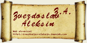 Zvezdoslav Aleksin vizit kartica